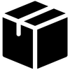 Schwarzes Paket Icon