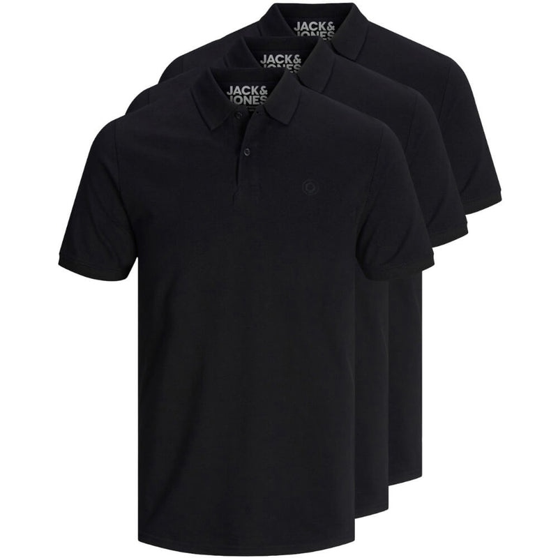 3x-Jack-_-Jones-Polo-Basic-schwarz