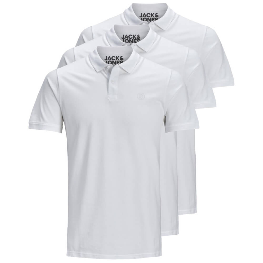 3x-Jack-_-Jones-Polo-Basic-weiss