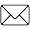 Schwarzes E-Mail Icon